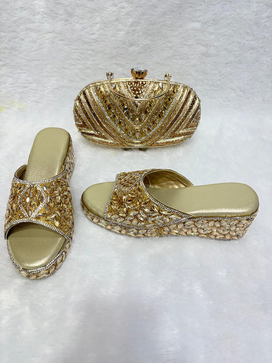 Conjunto de tacón y clutch 0013