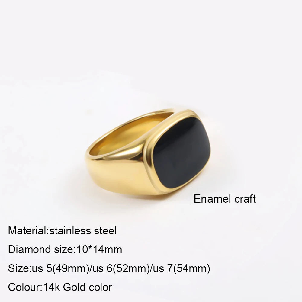 316L Stainless Steel Fashion Ring – Durable, Non-Fading Band for Women
