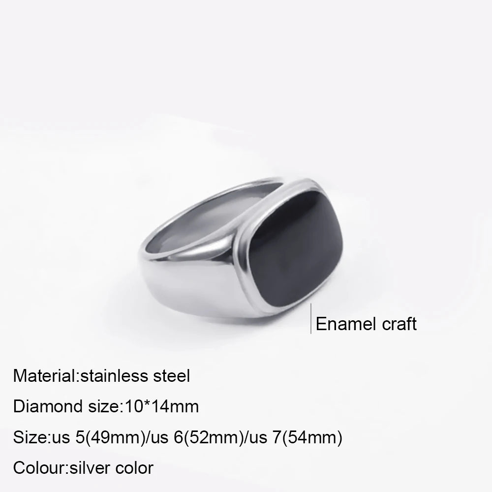 316L Stainless Steel Fashion Ring – Durable, Non-Fading Band for Women