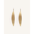 Boucles d'oreilles pendantes en acier inoxydable doré – Bijou minimaliste de 5 cm pour femme
