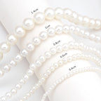 Collier ras du cou classique en perles d'imitation pour femme – Élégant collier de perles pour mariée et mariage