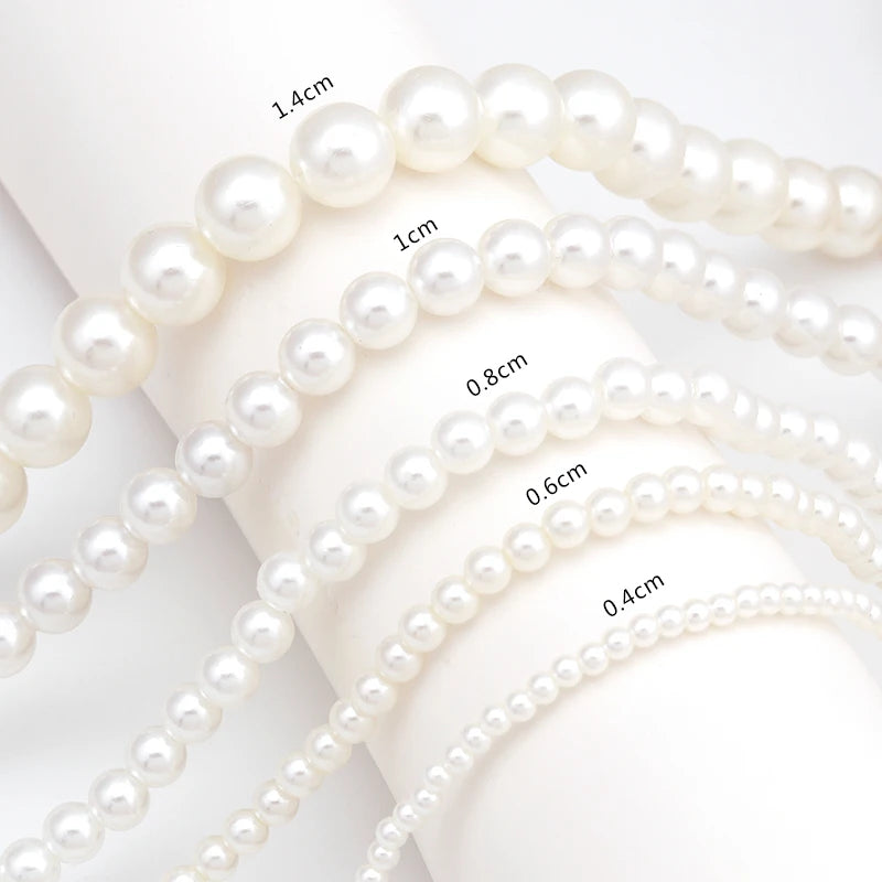 Collier ras du cou classique en perles d'imitation pour femme – Élégant collier de perles pour mariée et mariage