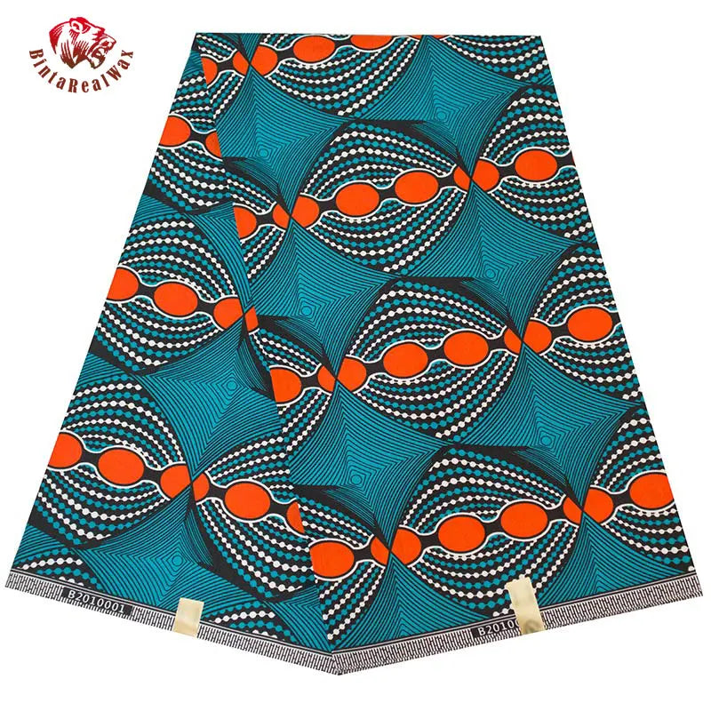Elariah Ankara Wax Print Fabric – 6 Yards African Batik Polyester Material for Dresses, Sewing & Occasion Wear