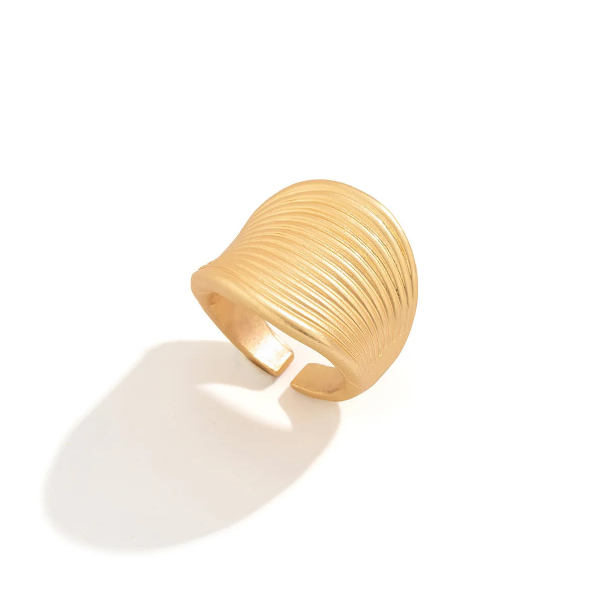 Vintage Chunky Irregular Cuff Bracelet – Gold & Silver Plated Smooth Metal Bangle for Women & Men