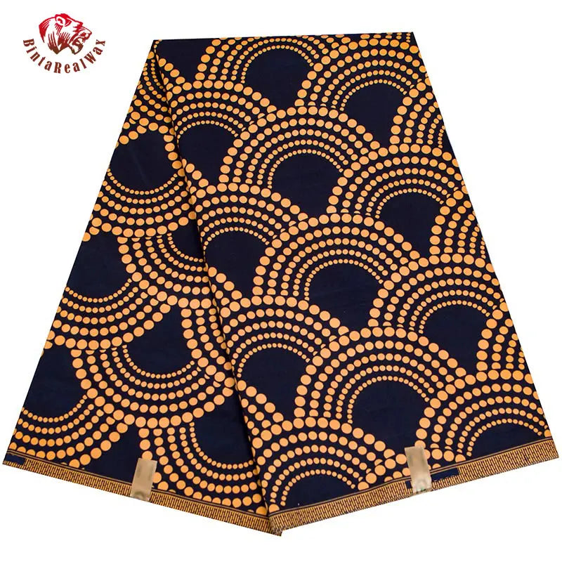 Elariah Ankara Wax Print Fabric – 6 Yards African Batik Polyester Material for Dresses, Sewing & Occasion Wear
