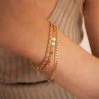 Bracelet à chaîne torsadée pour femme – Bracelet minimaliste en acier inoxydable doré ou argenté (2 mm / 3 mm / 4 mm / 5 mm)