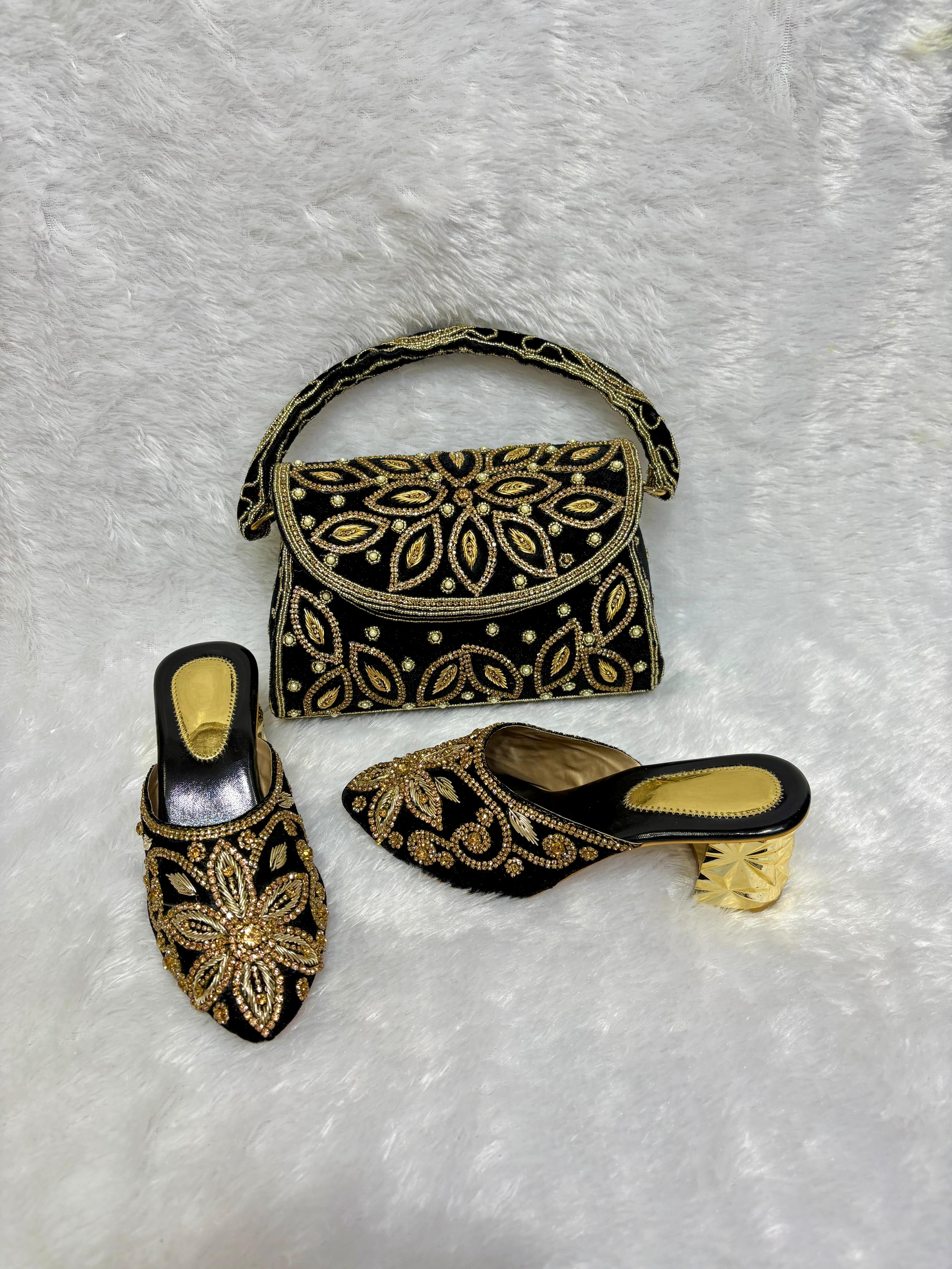 Conjunto de tacón y bolso 0003