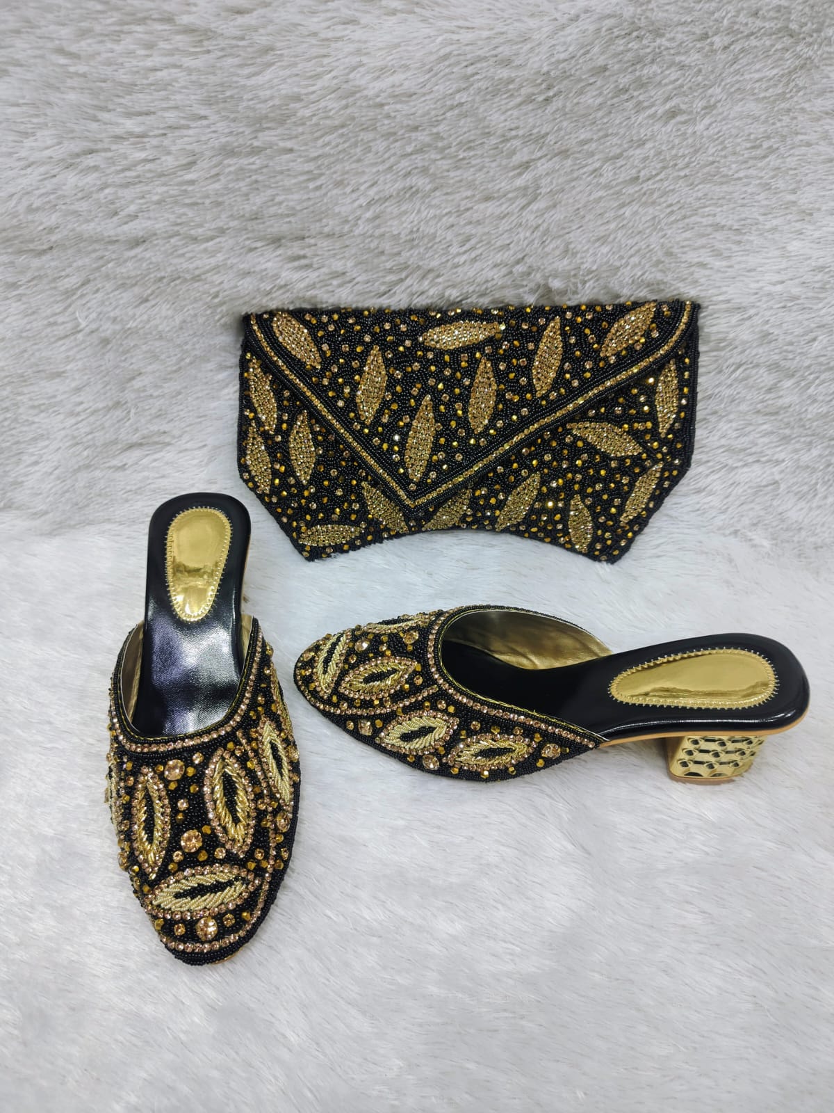 Conjunto de tacón y bolso 0007