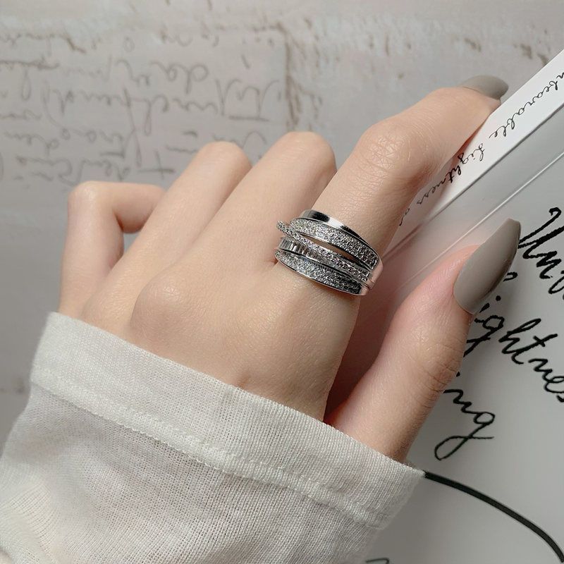 Bague plissée irrégulière, ouverte et ajustable – Bague tendance style punk Y2K pour femmes et hommes, bijou de soirée à la mode