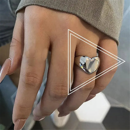 3-Piece Gold Plated Geometric Open Ring Set – Chunky, Irregular & Trendy Statement Rings for Women