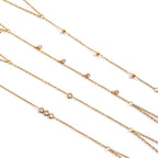 Bracelet de cheville classique en acier inoxydable et zircon cubique pour femme – Bracelet de cheville élégant à chaîne géométrique en cristal, bijou minimaliste d'été