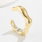 Irregular Geometric Cuff Bangle Bracelet for Women – Bold Statement Fashion Bracelet, Trendy Open Cuff Jewelry