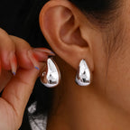 Pendientes geométricos de estilo francés: joyas modernas y llamativas para mujer