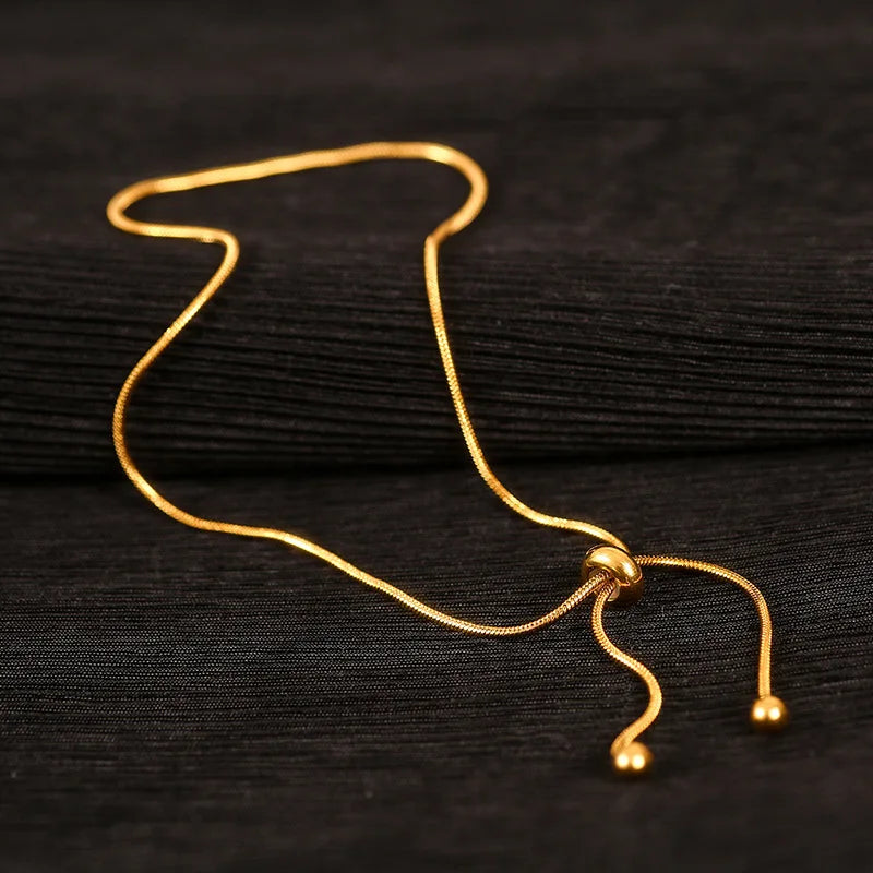 Gold Stainless Steel Cuban Curb Chain Anklet for Women – Adjustable Trendy Beach Anklet Bracelet