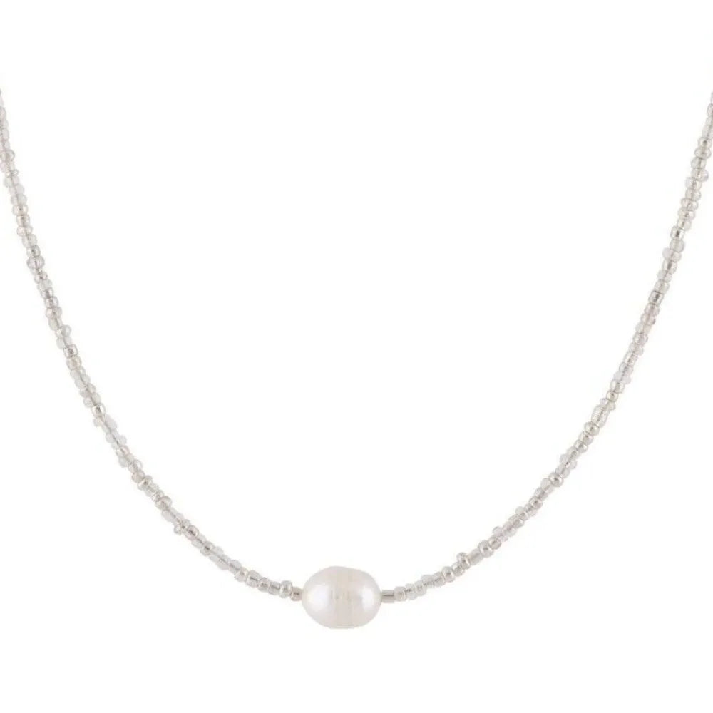 Collier de perles d'eau douce artistique et rétro – Pendentif bohème fait main