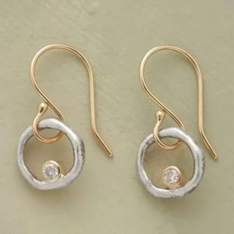 Pearl Petal Ball Drop Earrings – Long Geometric Flower Earrings for Women