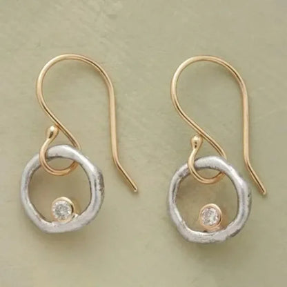 Pearl Petal Ball Drop Earrings – Long Geometric Flower Earrings for Women