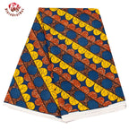 Elariah Ankara Wax Print Fabric – 6 Yards African Batik Polyester Material for Dresses, Sewing & Occasion Wear