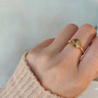 Bague tendance en acier inoxydable 316L – Alliance durable et résistante à la lumière pour femme