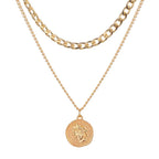 Collier à chaîne épaisse en acier inoxydable – Bijou ras-du-cou punk unisexe pour femmes et hommes