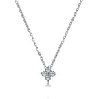 Collier trèfle à quatre feuilles plaqué or 18 carats pour femme – Acier inoxydable avec détails en zircone | Cadeau bijou de luxe