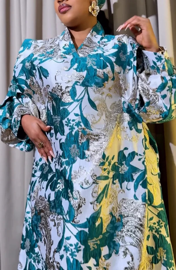 Luxury African Kaftan Dress for Women – Plus Size Dashiki Djellaba Maxi Gown | Wedding, Party & Occasion Wear