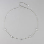 Collier trèfle à quatre feuilles plaqué or 18 carats pour femme – Acier inoxydable avec détails en zircone | Cadeau bijou de luxe