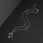 Collar con colgante de mapa africano de moda para mujer – Collar geométrico de acero inoxidable con la bandera de África, color oro, oro rosa o acero