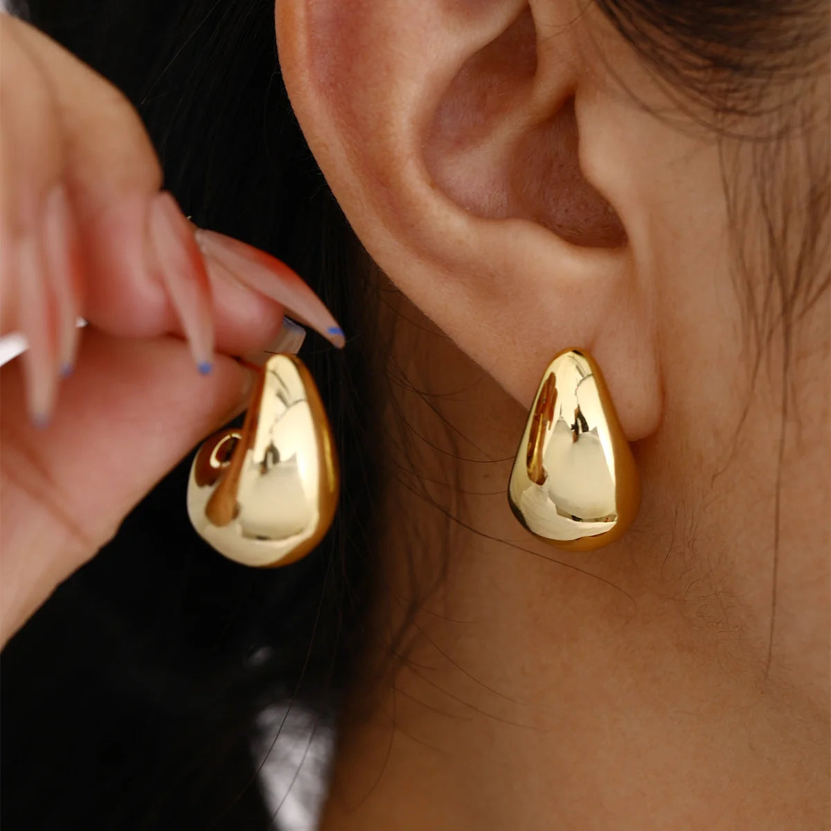 Boucles d'oreilles pendantes géométriques de style français – Bijoux tendance pour femmes