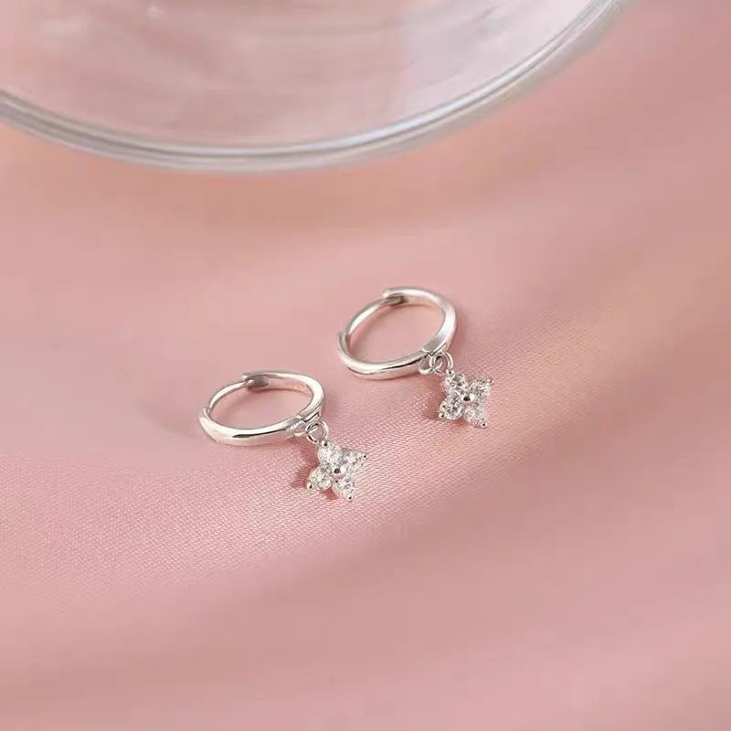 18K Gold Plated Four-Leaf Clover Necklace for Women – Stainless Steel with Zircon Detailing | Luxury Jewelry Gift