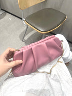 Elariah Luxury Chain Shoulder Clutch Bag – Elegant PU Leather Evening Purse for Weddings & Parties