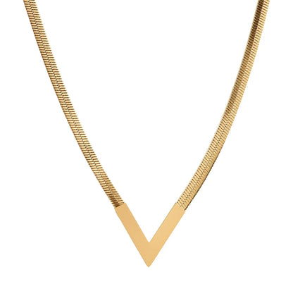Geometric Stainless Steel Pendant Necklace – Minimalist Unisex Jewelry for Men & Women