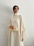 Elegant Middle Eastern Abaya Kaftan – Loose Fit Full Sleeve Modest Maxi Dress for Evening & Occasion Wear