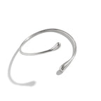 Pulsera geométrica vintage con forma de gota de agua para el brazo superior: brazalete ajustable para mujer
