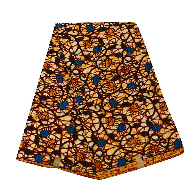 Elariah Ankara Wax Print Fabric – 6 Yards African Batik Polyester Material for Dresses, Sewing & Occasion Wear