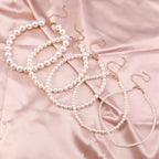 Collier ras du cou classique en perles d'imitation pour femme – Élégant collier de perles pour mariée et mariage