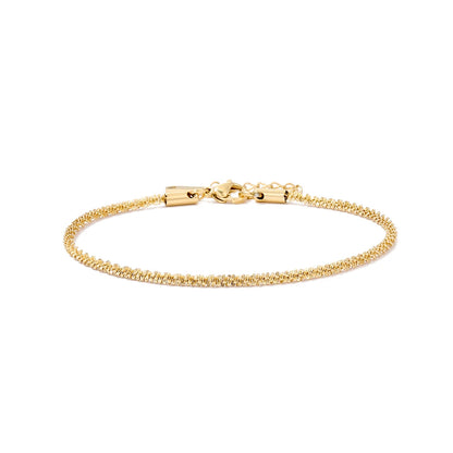 Adjustable Gold Plated Stainless Steel Anklet for Women – Waterproof Classic Chain Anklet 20+3cm | ELARIAH