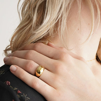 316L Stainless Steel Fashion Ring – Durable, Non-Fading Band for Women
