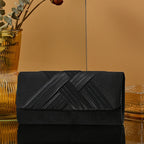 Women's Envelope Evening Clutch Bag - Hard Shell Party Handbag with Criss-Cross Design | Elariah