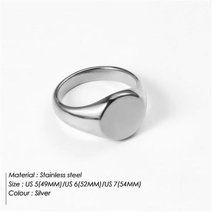 316L Stainless Steel Fashion Ring – Durable, Non-Fading Band for Women