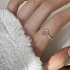 Bague Elariah ajustable en forme de cœur pour femme – Bague cocktail papillon vintage en zircon et perle | Bijou romantique pour mariage et soirée