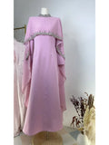 Elariah Embroidered Modest Abaya Dress for Women – Elegant Long Sleeve Kaftan Maxi Dress for Eid, Ramadan & Special Occasions