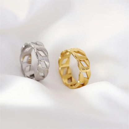316L Stainless Steel Fashion Ring – Durable, Non-Fading Band for Women