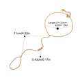 Bracelet de cheville classique en acier inoxydable et zircon cubique pour femme – Bracelet de cheville élégant à chaîne géométrique en cristal, bijou minimaliste d'été
