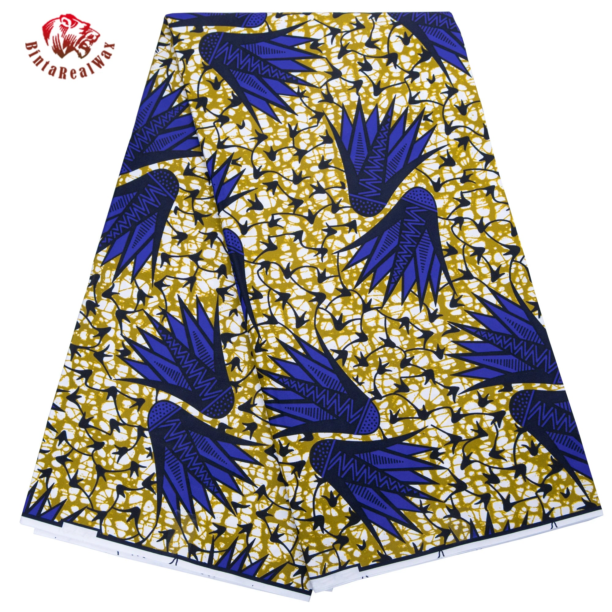 Elariah Ankara Wax Print Fabric – 6 Yards African Batik Polyester Material for Dresses, Sewing & Occasion Wear