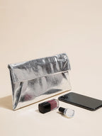 Elariah Women's Sparkle Envelope Clutch Bag – PU Leather Evening Handbag with Shoulder Chain for Weddings, Parties & Special Occasions