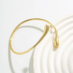 Pulsera geométrica vintage con forma de gota de agua para el brazo superior: brazalete ajustable para mujer