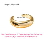Irregular Geometric Cuff Bangle Bracelet for Women – Bold Statement Fashion Bracelet, Trendy Open Cuff Jewelry