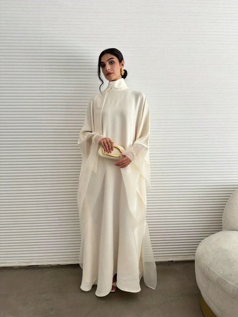 Elegant Middle Eastern Abaya Kaftan – Loose Fit Full Sleeve Modest Maxi Dress for Evening & Occasion Wear