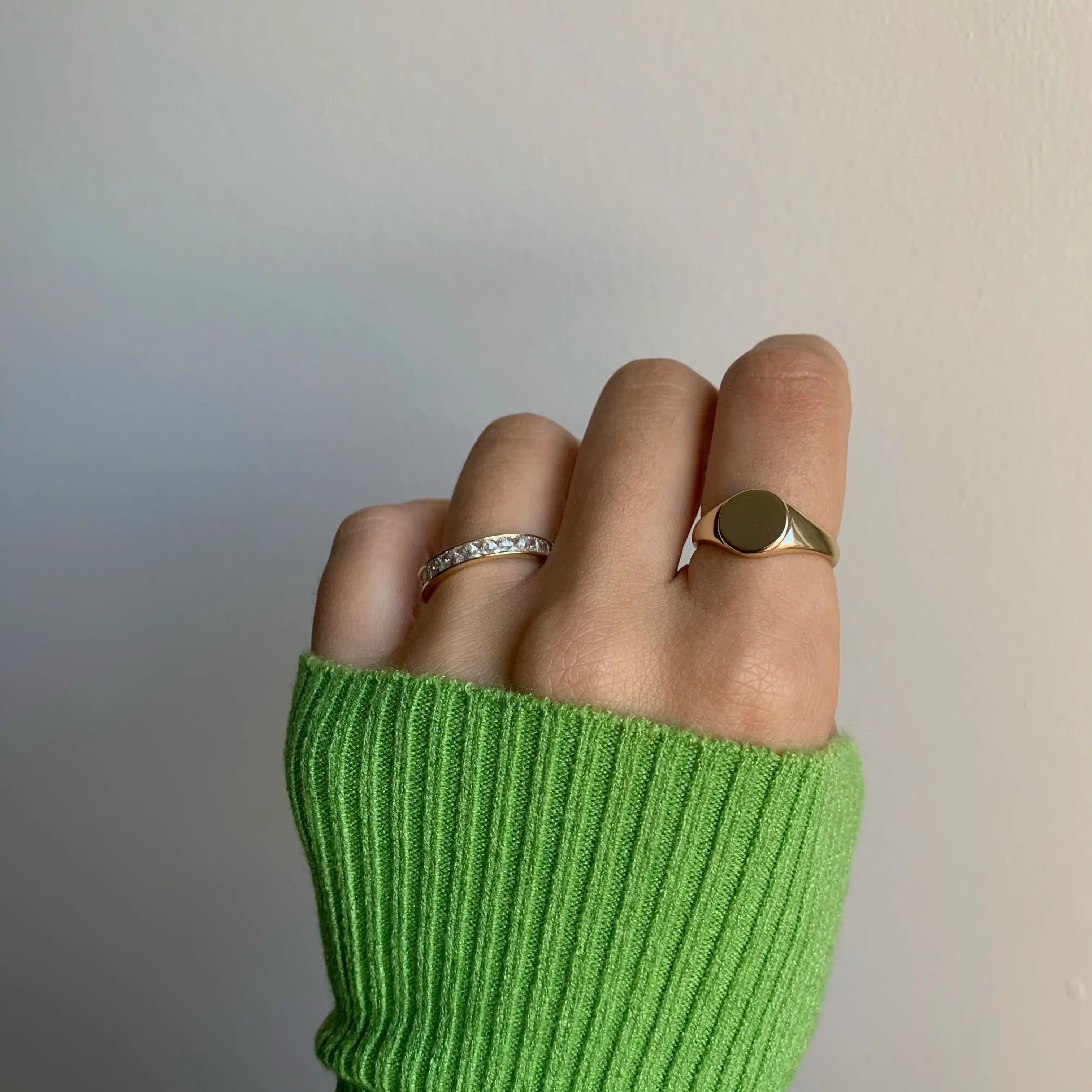 Bague tendance en acier inoxydable 316L – Alliance durable et résistante à la lumière pour femme